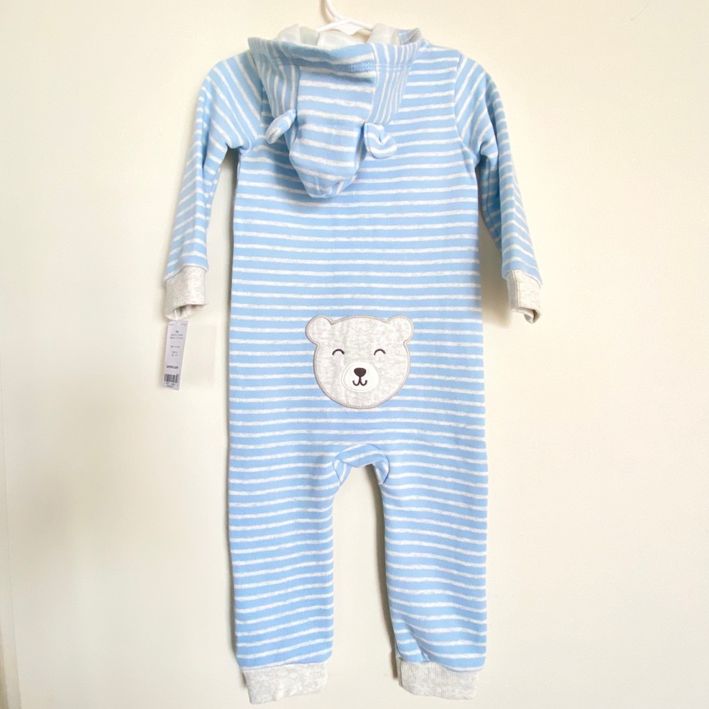 Carter’s Striped Bear one piece 18 M